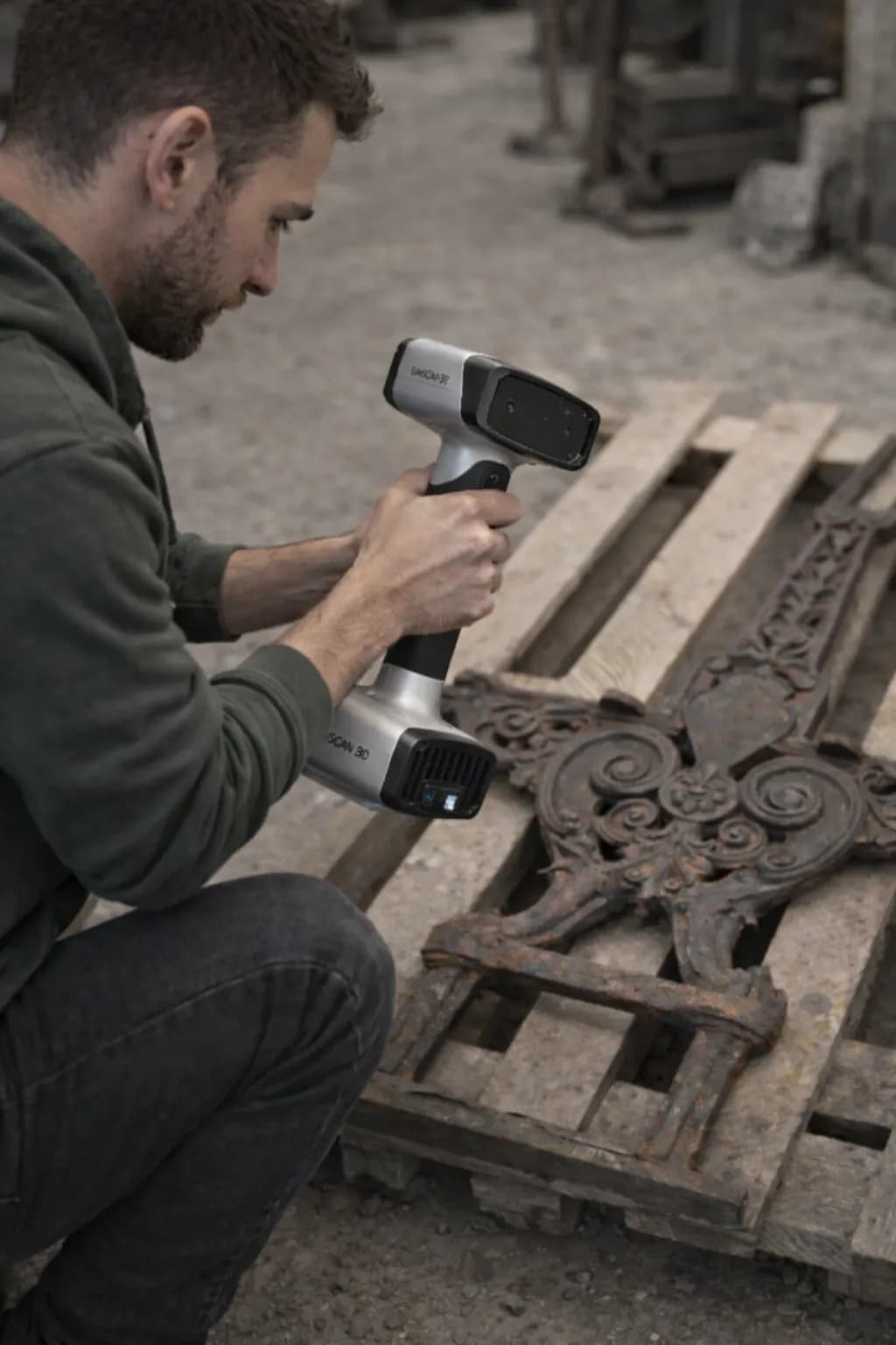 A meglévő alkatrész 3D szkennelése 1