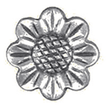 Díszes öntvény rózsa - 124