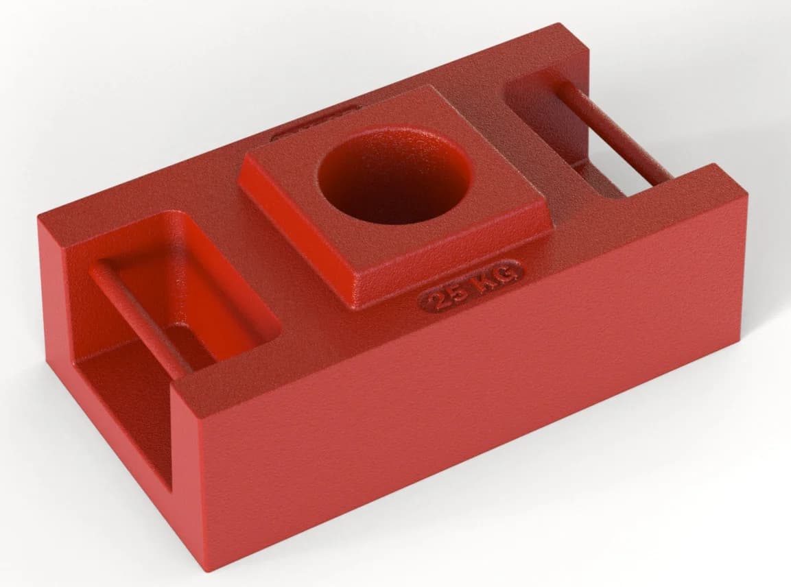 25 kg-os állvány ellensúly 300x170x115 mm